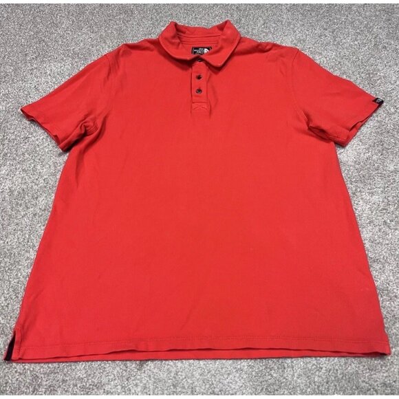 The North Face Polo Men’s Red Short Sleeve Size Large - Picture 1 of 11
